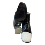 Load image into Gallery viewer, John Fluevog Black + White Booties, 8.5
