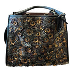 Load image into Gallery viewer, Coach Black + Bronze Purse
