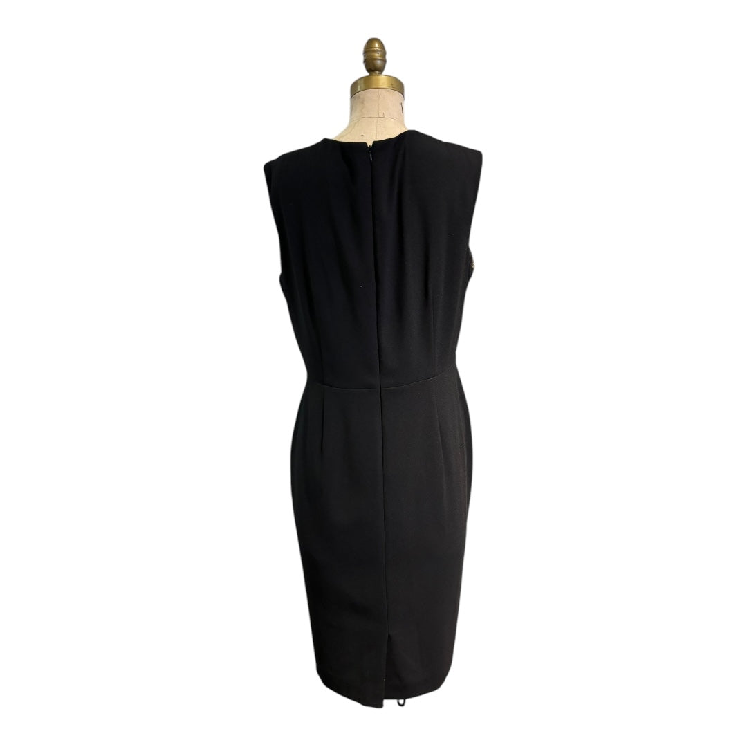 Tahari Arthur S. Levine Black + Gold Dress, Large