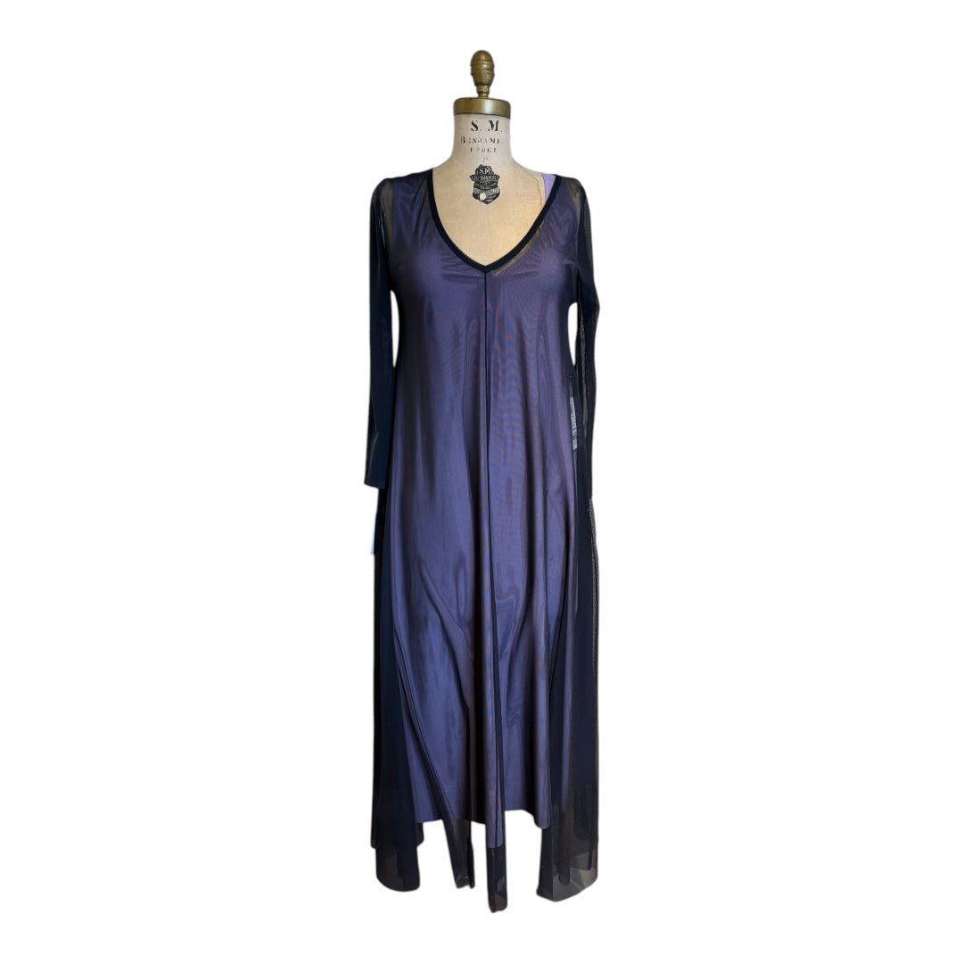 Maison Marie Saint Pierre Navy+Violet Dress, Extra Small